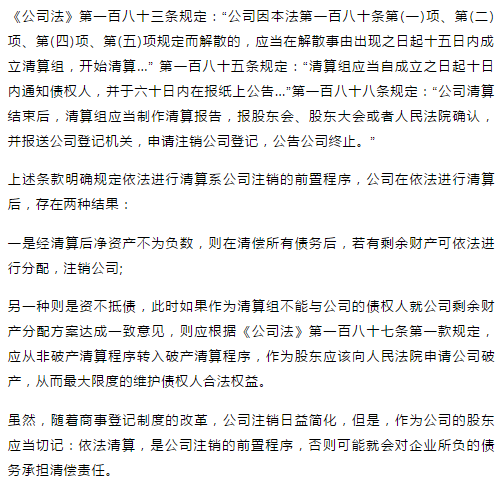 公司清算程序与法律风险解析