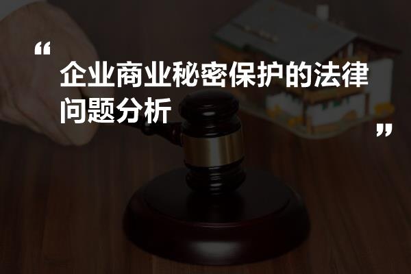 商业秘密保护的法律措施与诉讼策略探讨